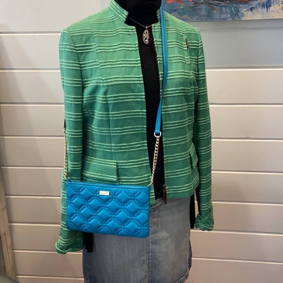 Kate Spade Astor Court teal blue quilted leather Crossbody - Picture 9 of 9